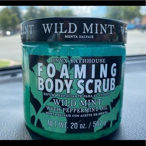 ONYX Foaming Body Scrub Wild Mint W/peppermint oil